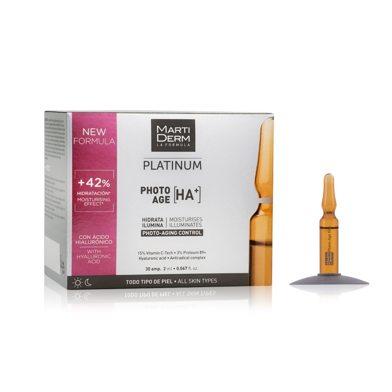 Ampoule 15% Vitamin C Nguyên Chất Chống Lão Hóa - MartiDerm Platinum Photo Age HA+
