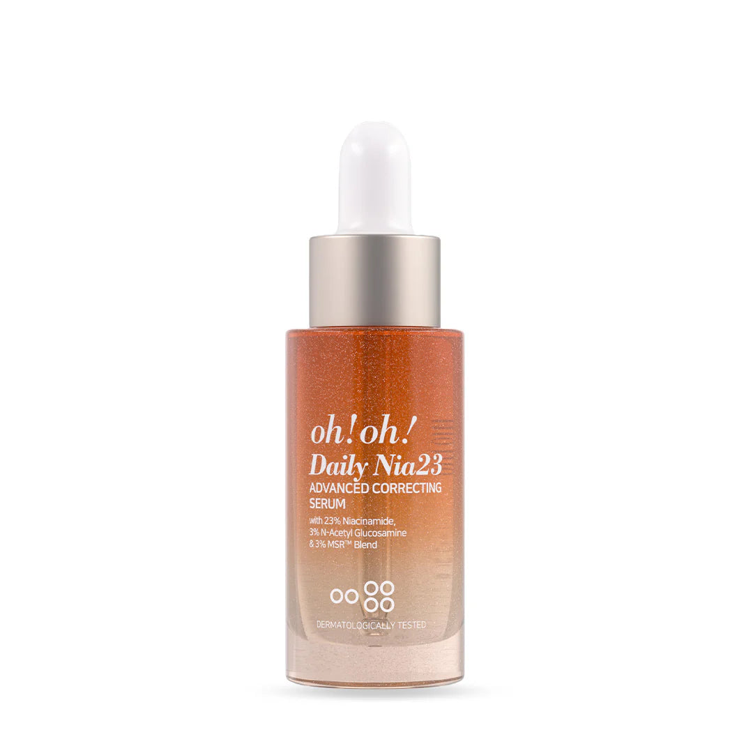 Tinh chất sửa chữa sắc tố chuyên sâu, sáng da & giảm thâm nám oh!oh! Daily Nia23 Advanced Correcting Serum 30ml (with 23% Niacinamide, 3% N-Acetyl Glucosamine & 3% MSR™ Blend)