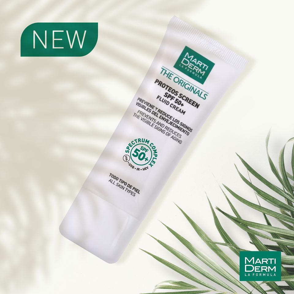 Kem Chống Nắng Phổ Thông Toàn Diện Ngừa Lão Hóa, Nám Da - MartiDerm The Originals Proteos Screen SPF50+ Fluid Cream