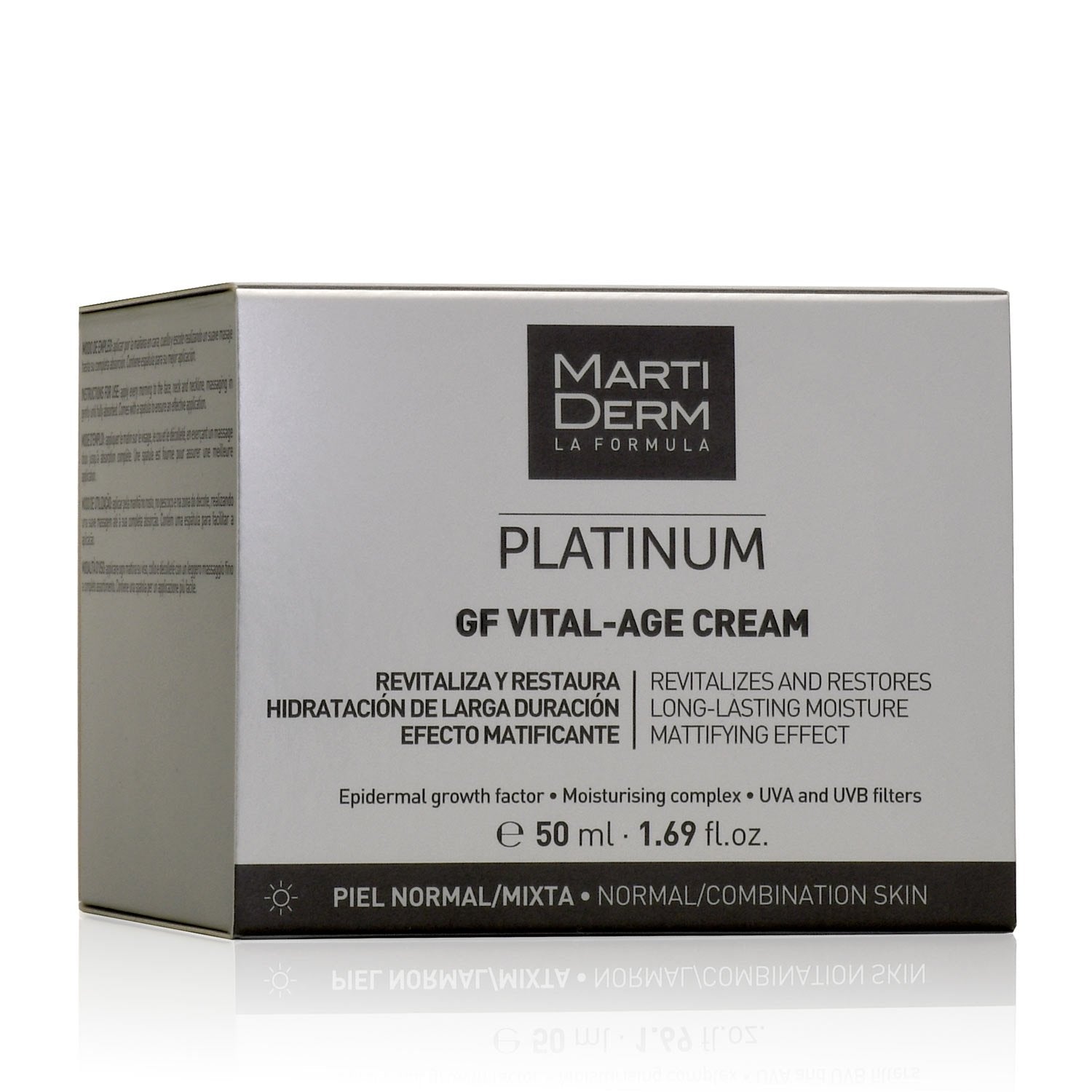 Kem Dưỡng Phục Hồi Lão Hóa Đa Chức Năng - MartiDerm Platinum GF Vital Age Cream da thường/hỗn hợp (50ml)