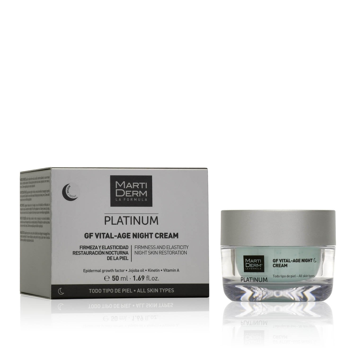 Kem Dưỡng Phúc Hợp Retinyl Palmitate Phục Hồi Hỗ Trị Mụn &amp; Trẻ Hóa - MartiDerm Platinum GF Vital Age Night Cream