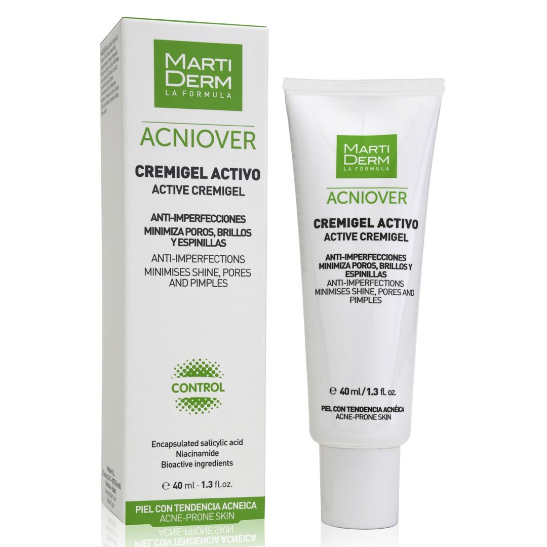 Kem Dưỡng Giảm Đườngn, Mụn &amp; Se Lỗ Chân Lông 2% Salicylic Acid - MartiDerm Acniover Cremigel Active (40ml)