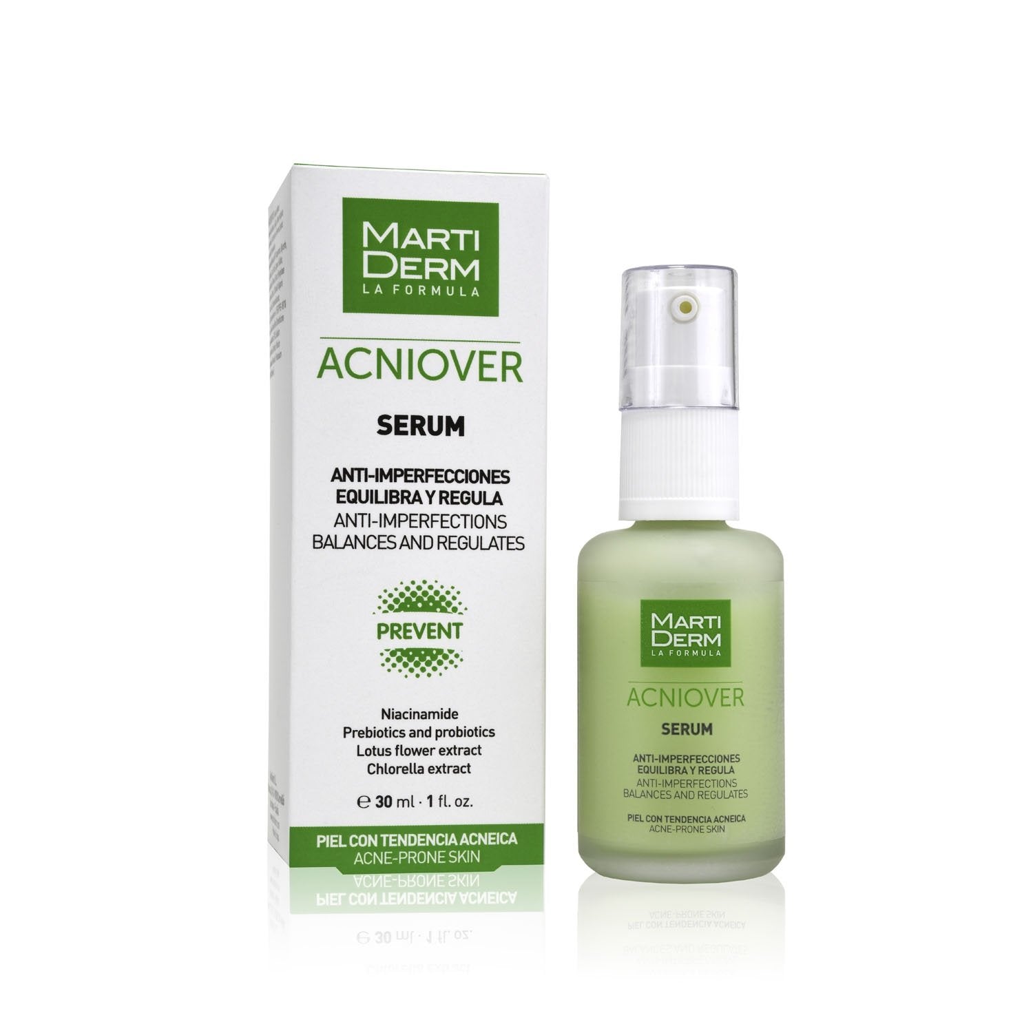 Tinh chất giảm mụn &amp; kiểm soát nhẹ - MartiDerm Acniover Serum (30ml)