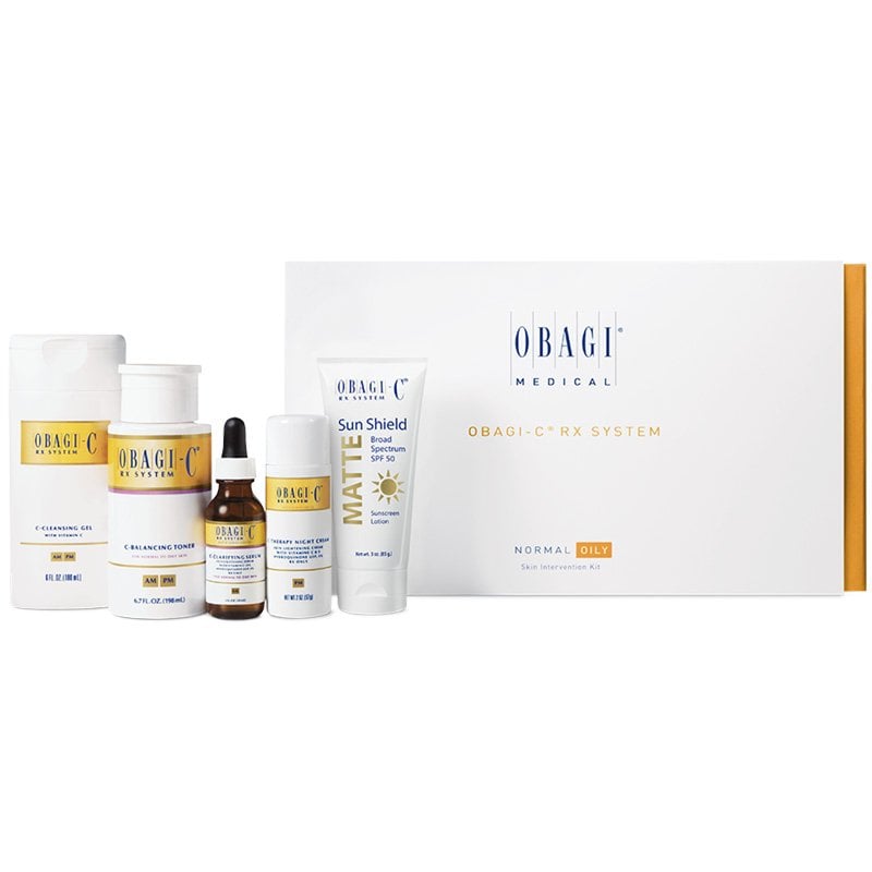 Bộ dưỡng trị nám chống lão hóa cho da dầu - Obagi C Rx System dành cho da thường đến da dầu