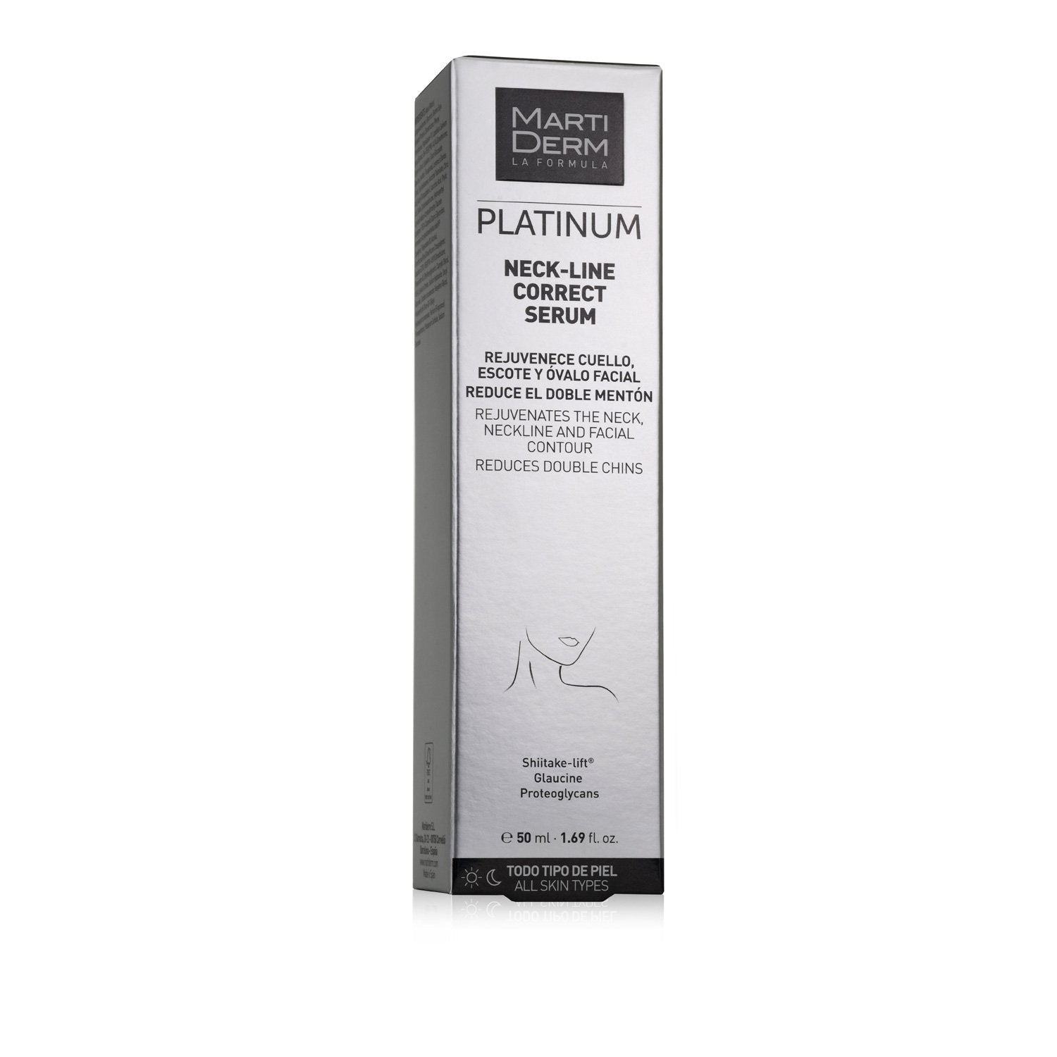 Tinh Chất Làm Săn Chắc &amp; Trẻ Hóa Da Vùng Cổ - MartiDerm Platinum Neck Line Correct Serum