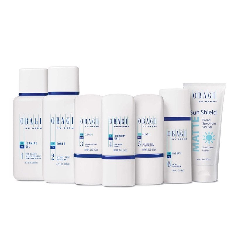 Bộ dưỡng trắng da giảm cho da dầu - Obagi Nu Derm FX Starter System Normal to Oily Skin