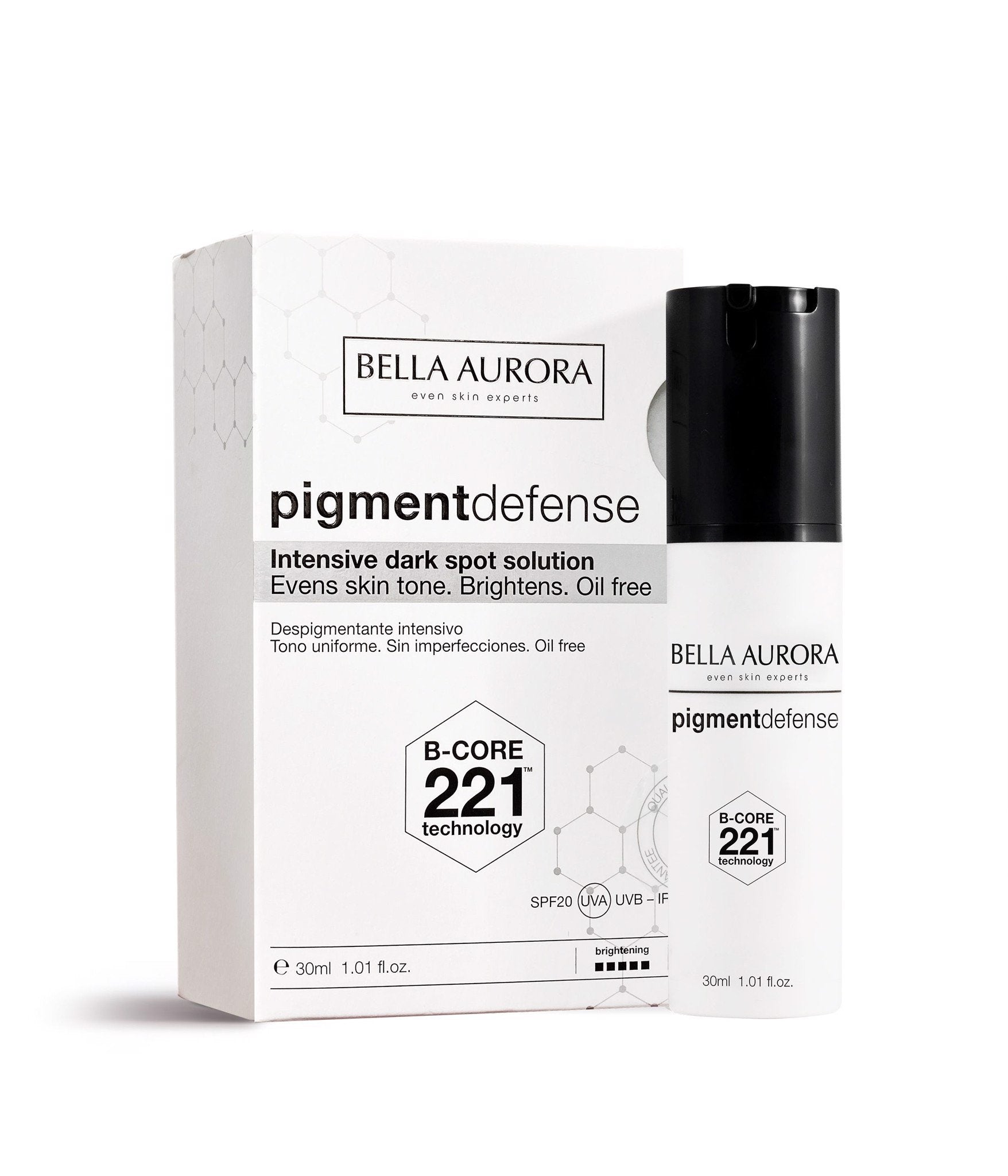 Serum Dưỡng Trắng Da, Điều Trị Thâm Nám - Bella Aurora Pigment Defense Intensive Dark Spot Solution (30ml)